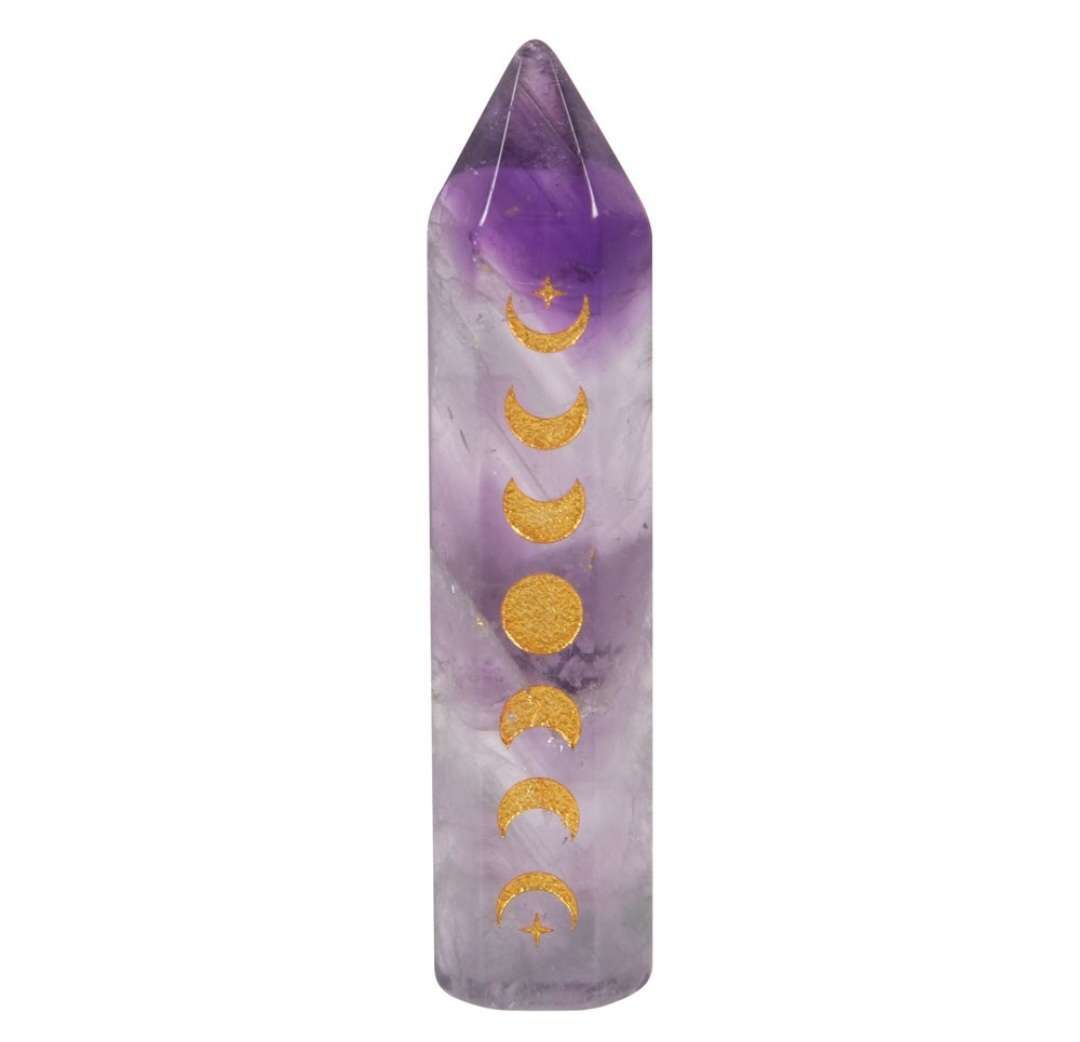 Moon Phase Crystal Point