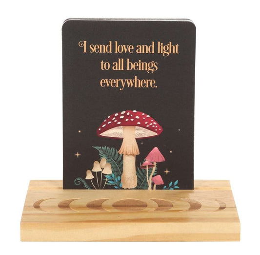 Affirmation Cards with Wooden Stand